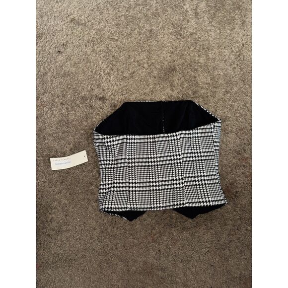 Size Medium Office Siren NWT Gingham Tube Top - Picture 4 of 5